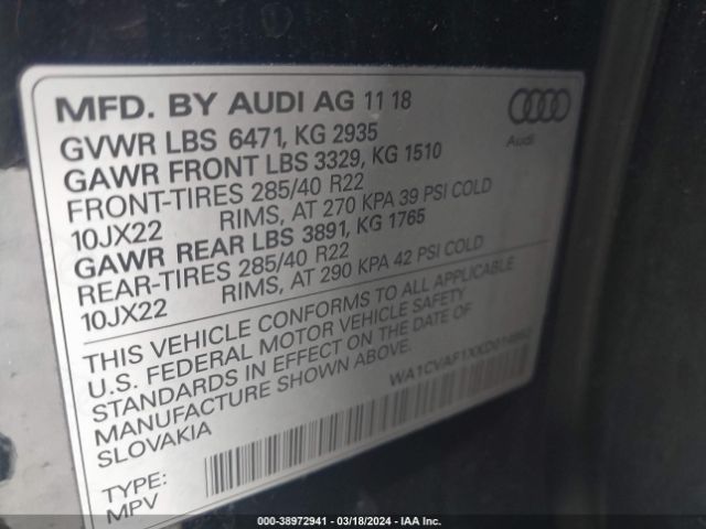 Photo 8 VIN: WA1CVAF1XKD014952 - AUDI Q8 