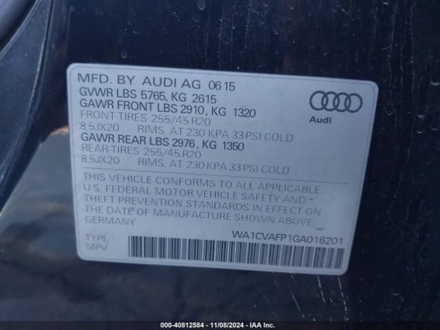 Photo 8 VIN: WA1CVAFP1GA016201 - AUDI Q5 