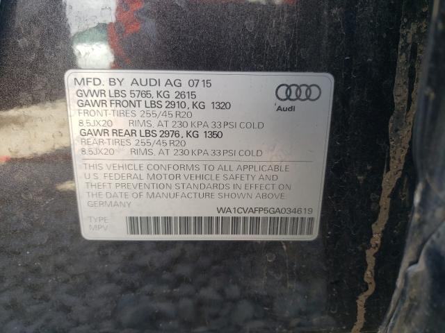 Photo 9 VIN: WA1CVAFP5GA034619 - AUDI Q5 TDI PRE 