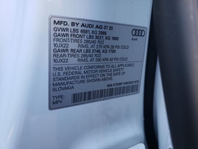 Photo 9 VIN: WA1CWBF10MD001679 - AUDI SQ8 