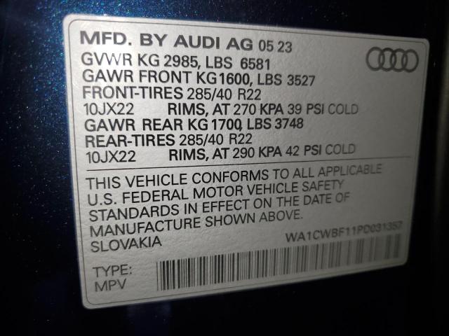 Photo 12 VIN: WA1CWBF11PD031357 - AUDI SQ8 