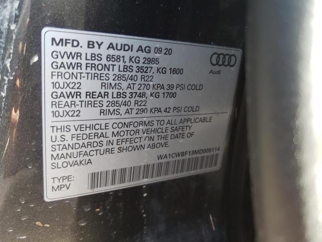 Photo 9 VIN: WA1CWBF13MD009114 - AUDI SQ8 