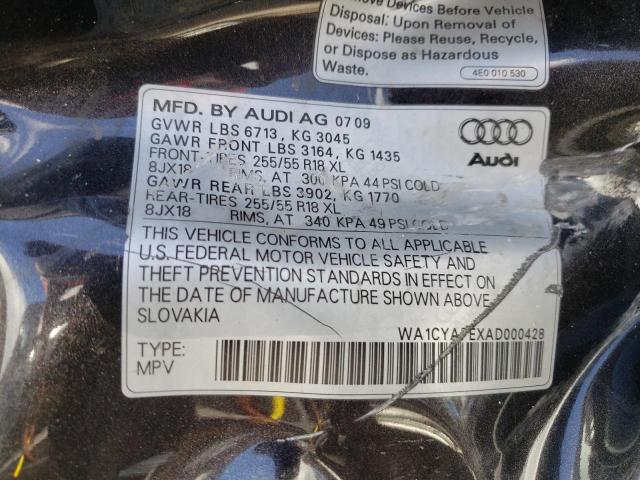 Photo 9 VIN: WA1CYAFEXAD000428 - AUDI Q7 PREMIUM 