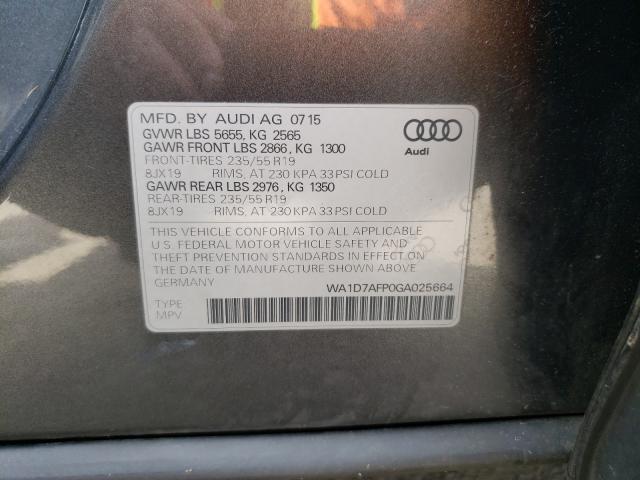 Photo 9 VIN: WA1D7AFP0GA025664 - AUDI Q5 PREMIUM 