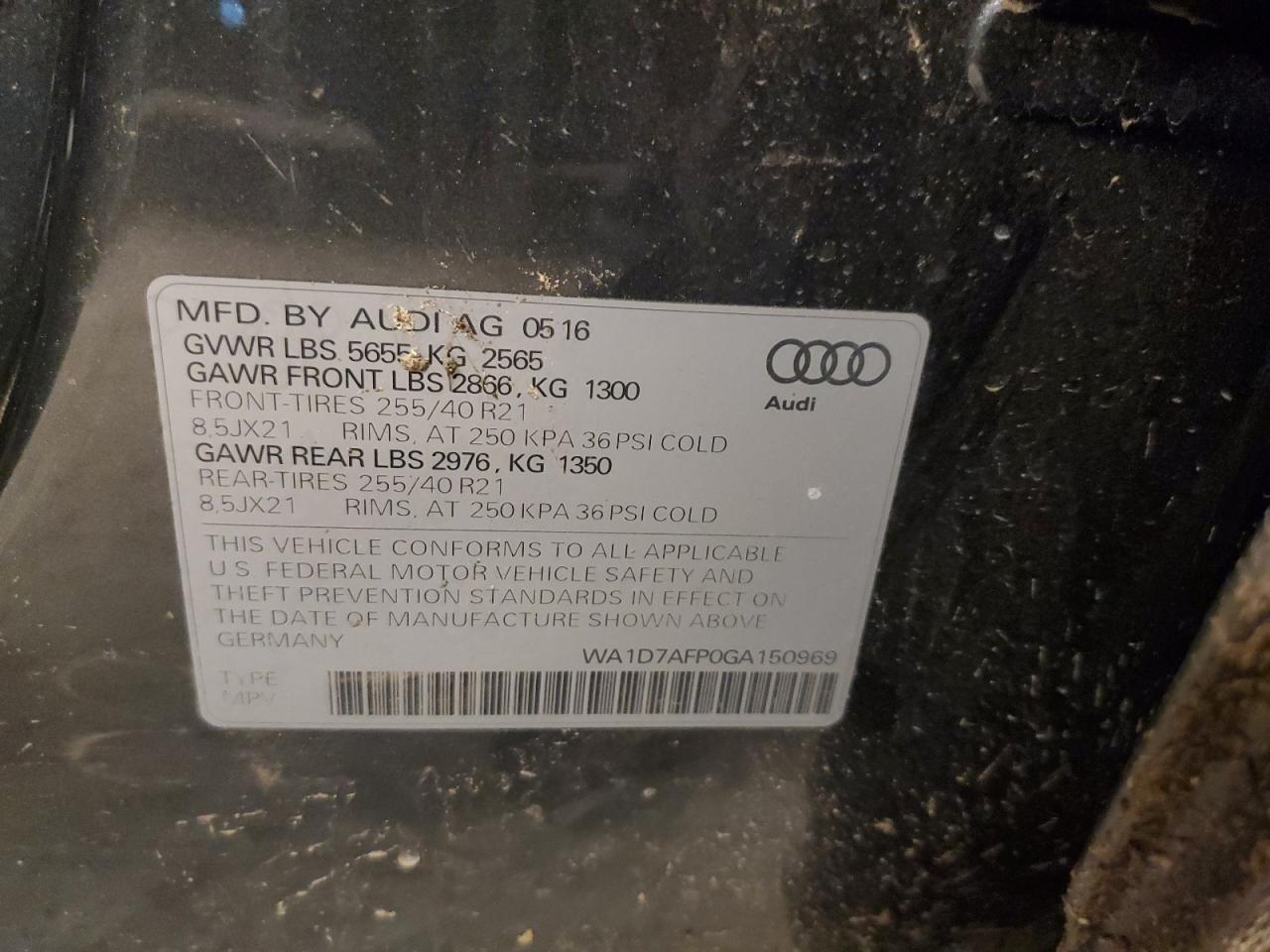 Photo 11 VIN: WA1D7AFP0GA150969 - AUDI Q5 