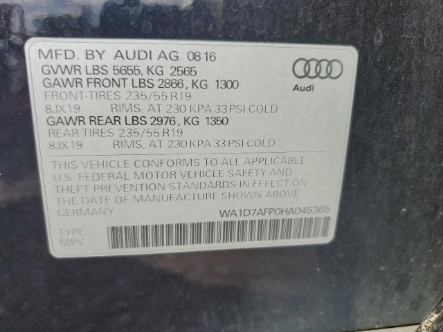 Photo 12 VIN: WA1D7AFP0HA045365 - AUDI Q5 PREMIUM 