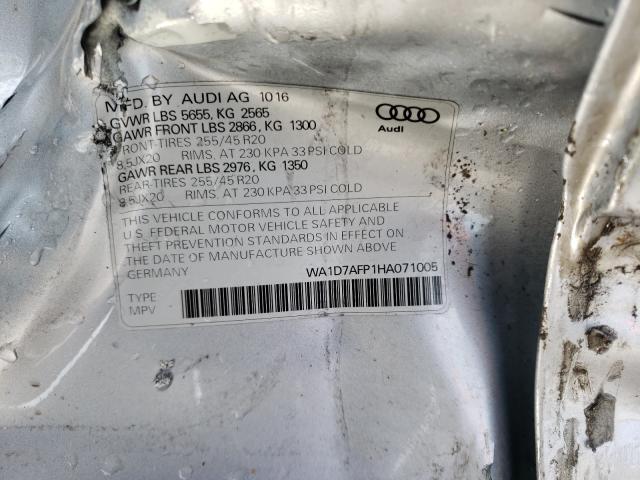 Photo 9 VIN: WA1D7AFP1HA071005 - AUDI Q5 