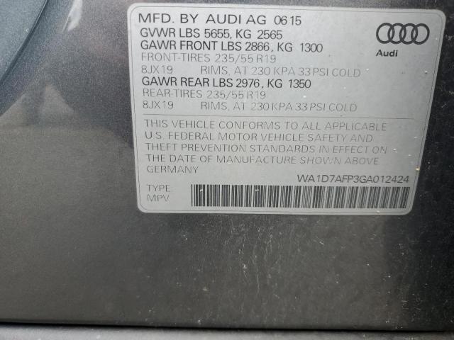 Photo 12 VIN: WA1D7AFP3GA012424 - AUDI Q5 PREMIUM 