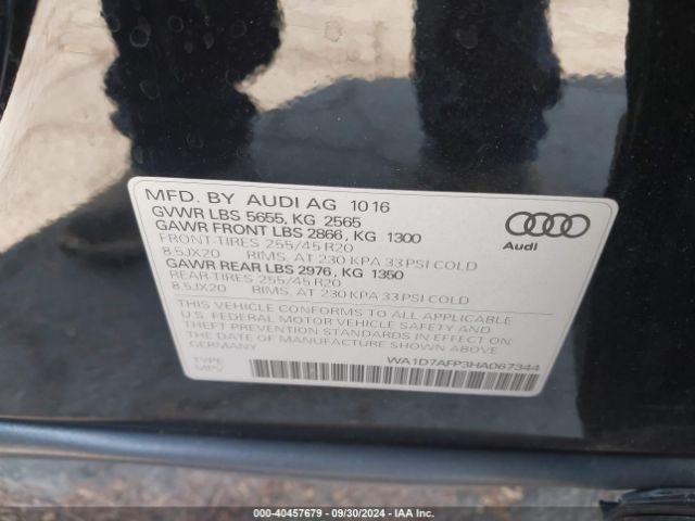 Photo 8 VIN: WA1D7AFP3HA067344 - AUDI Q5 