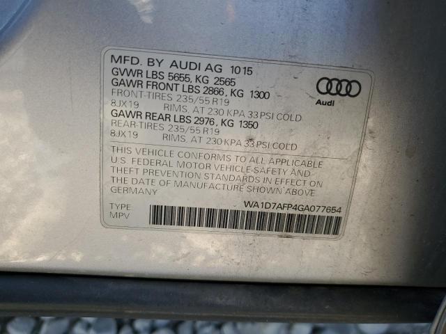 Photo 11 VIN: WA1D7AFP4GA077654 - AUDI Q5 PREMIUM 