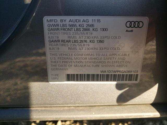 Photo 12 VIN: WA1D7AFP5GA089103 - AUDI Q5 PREMIUM 