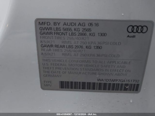 Photo 8 VIN: WA1D7AFP7GA151732 - AUDI Q5 