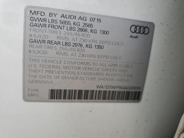 Photo 12 VIN: WA1D7AFP8GA026934 - AUDI Q5 