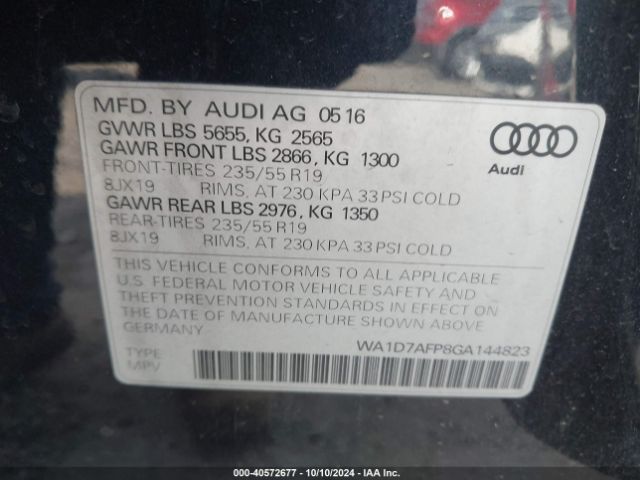 Photo 8 VIN: WA1D7AFP8GA144823 - AUDI Q5 