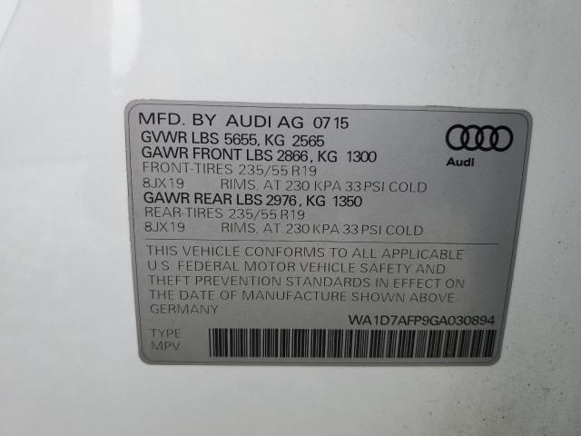 Photo 12 VIN: WA1D7AFP9GA030894 - AUDI Q5 PREMIUM 