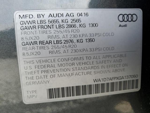 Photo 12 VIN: WA1D7AFPXGA137050 - AUDI Q5 PREMIUM 