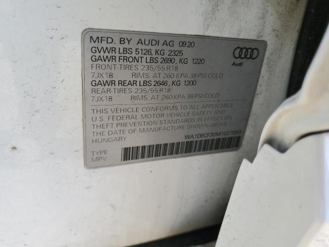 Photo 11 VIN: WA1DECF30M1027893 - AUDI Q3 