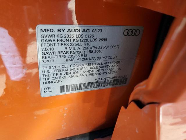 Photo 11 VIN: WA1DECF30P1107022 - AUDI Q3 