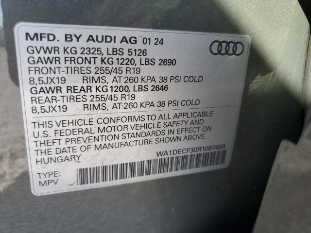 Photo 11 VIN: WA1DECF30R1087499 - AUDI Q3 PREMIUM 