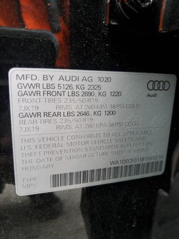 Photo 11 VIN: WA1DECF31M1043214 - AUDI Q3 