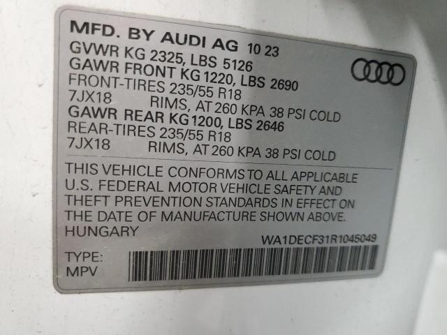 Photo 12 VIN: WA1DECF31R1045049 - AUDI Q3 PREMIUM 