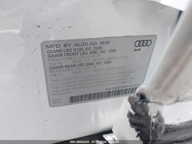 Photo 8 VIN: WA1DECF32M1027877 - AUDI Q3 