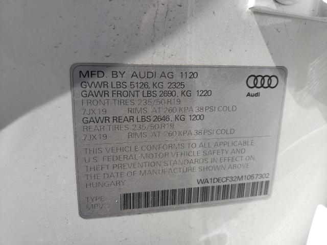 Photo 9 VIN: WA1DECF32M1057302 - AUDI Q3 PREMIUM 