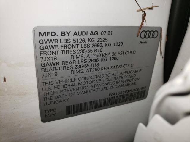 Photo 9 VIN: WA1DECF32N1007677 - AUDI Q3 PREMIUM 