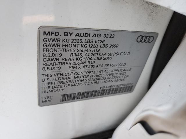 Photo 12 VIN: WA1DECF32P1103327 - AUDI Q3 PREMIUM 