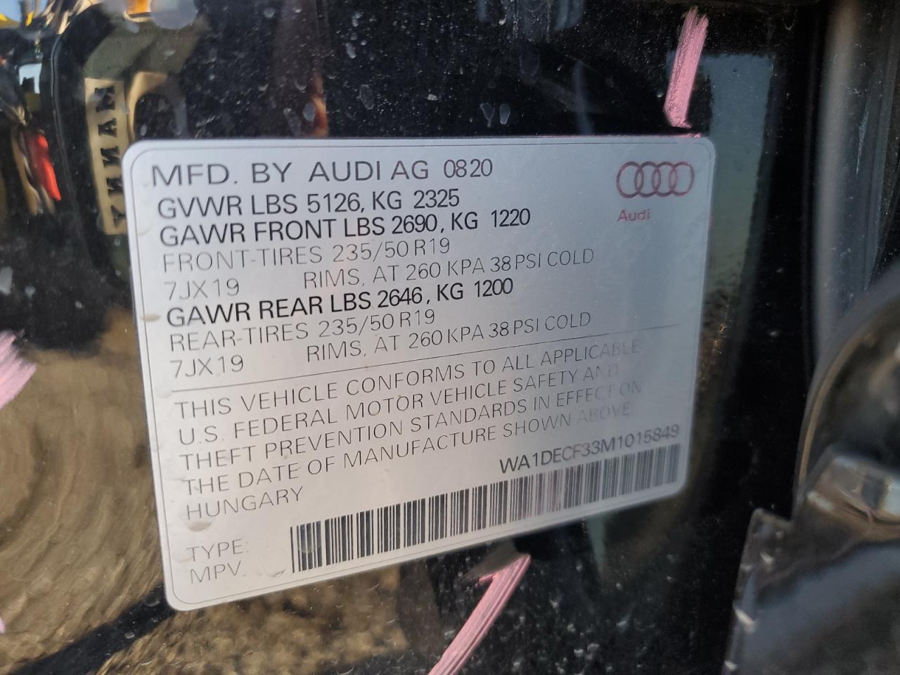 Photo 13 VIN: WA1DECF33M1015849 - AUDI Q3 