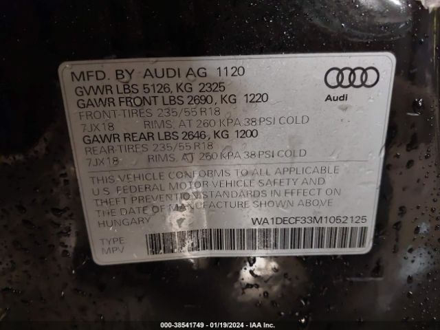 Photo 8 VIN: WA1DECF33M1052125 - AUDI Q3 