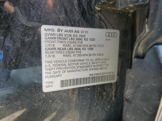 Photo 12 VIN: WA1DECF33N1006182 - AUDI Q3 PREMIUM 