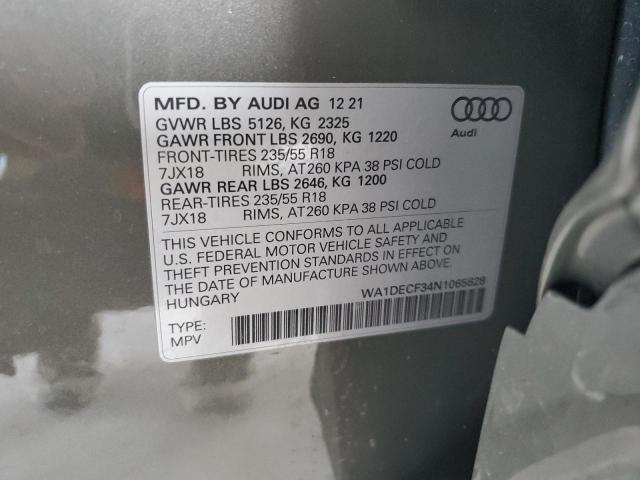 Photo 12 VIN: WA1DECF34N1065628 - AUDI Q3 PREMIUM 