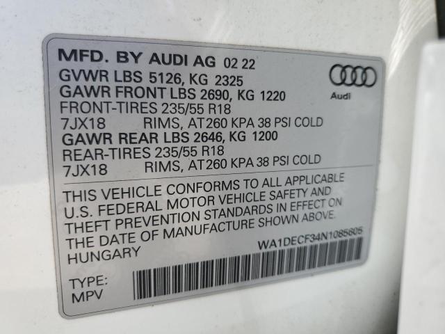 Photo 13 VIN: WA1DECF34N1085605 - AUDI Q3 PREMIUM 