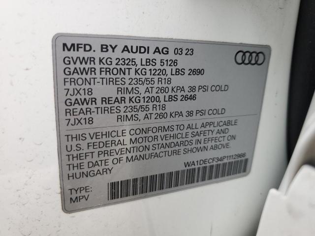 Photo 12 VIN: WA1DECF34P1112966 - AUDI Q3 PREMIUM 