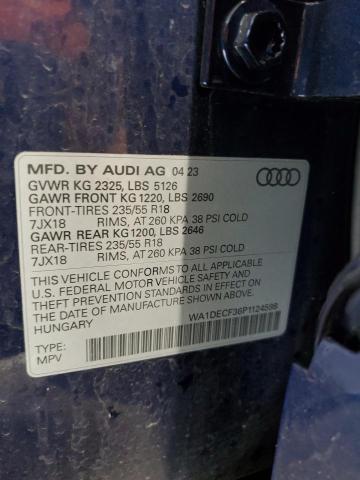 Photo 13 VIN: WA1DECF36P1124598 - AUDI Q3 PREMIUM 