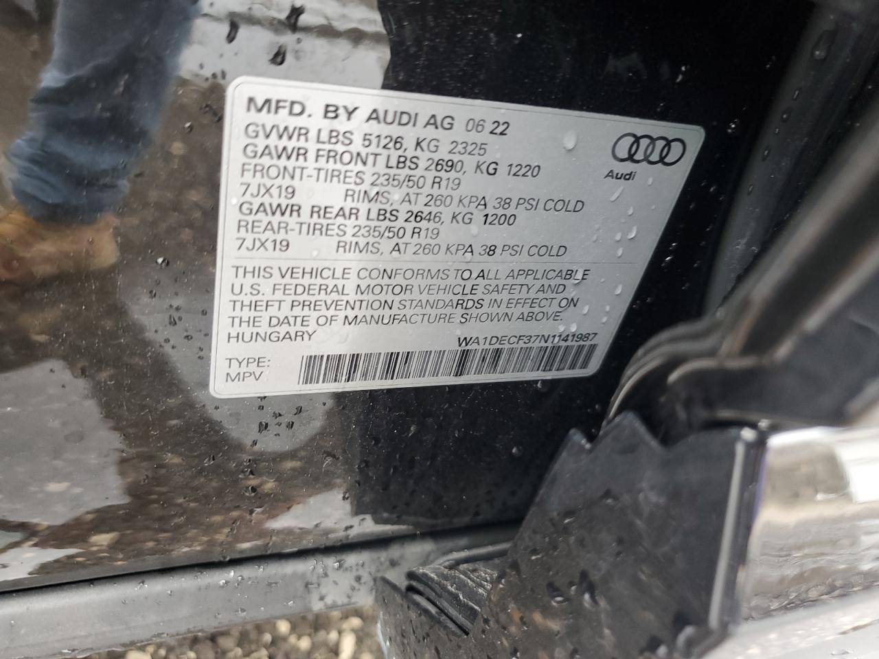 Photo 11 VIN: WA1DECF37N1141987 - AUDI Q3 