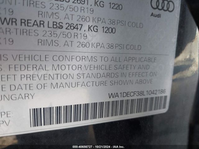 Photo 8 VIN: WA1DECF38L1042186 - AUDI Q3 