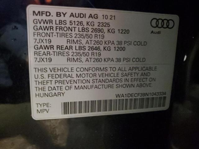 Photo 11 VIN: WA1DECF39N1043334 - AUDI Q3 PREMIUM 