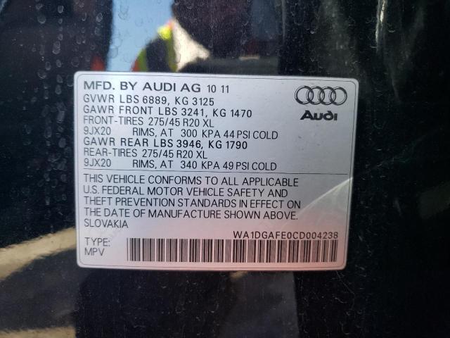 Photo 11 VIN: WA1DGAFE0CD004238 - AUDI Q7 PRESTIG 