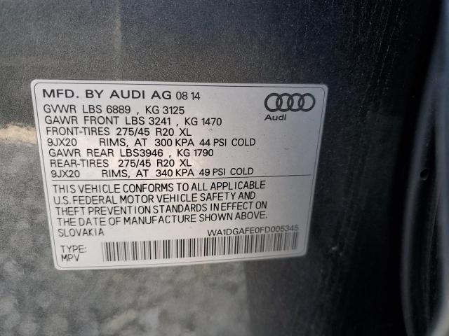 Photo 11 VIN: WA1DGAFE0FD005345 - AUDI Q7 PRESTIG 