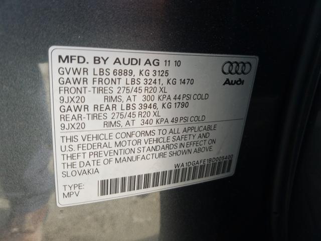 Photo 9 VIN: WA1DGAFE1BD005400 - AUDI Q7 PRESTIG 