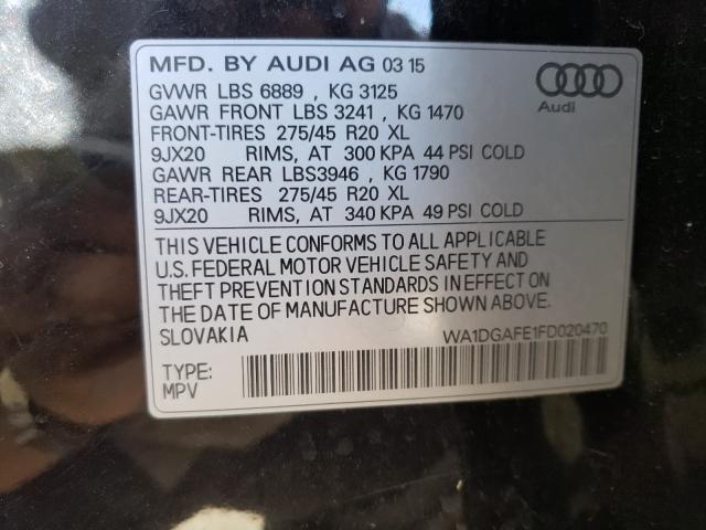 Photo 9 VIN: WA1DGAFE1FD020470 - AUDI Q7 PRESTIG 