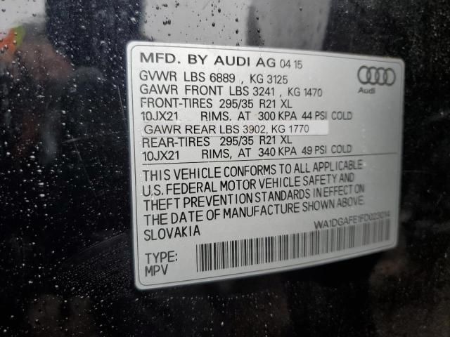 Photo 12 VIN: WA1DGAFE1FD023014 - AUDI Q7 PRESTIG 