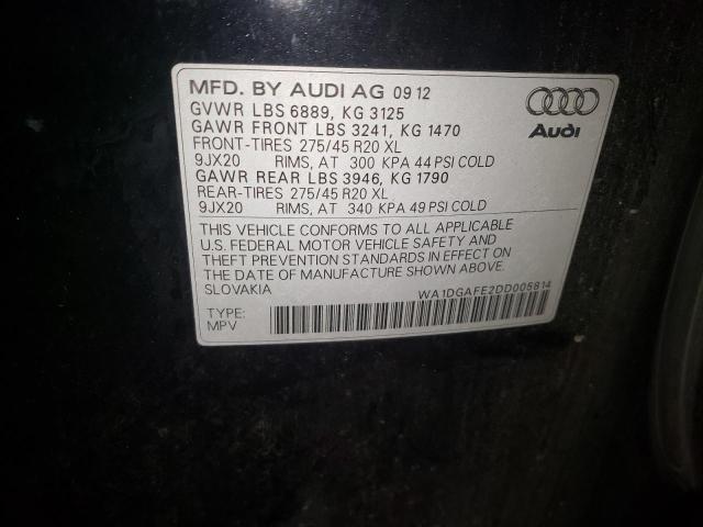 Photo 9 VIN: WA1DGAFE2DD005814 - AUDI Q7 PRESTIG 