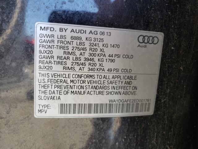 Photo 9 VIN: WA1DGAFE2ED001781 - AUDI Q7 PRESTIG 