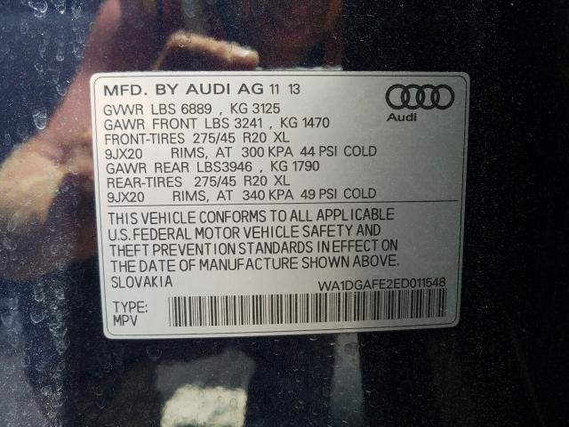 Photo 9 VIN: WA1DGAFE2ED011548 - AUDI Q7 