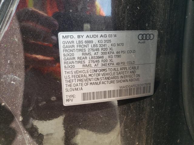 Photo 9 VIN: WA1DGAFE2ED017978 - AUDI Q7 PRESTIG 