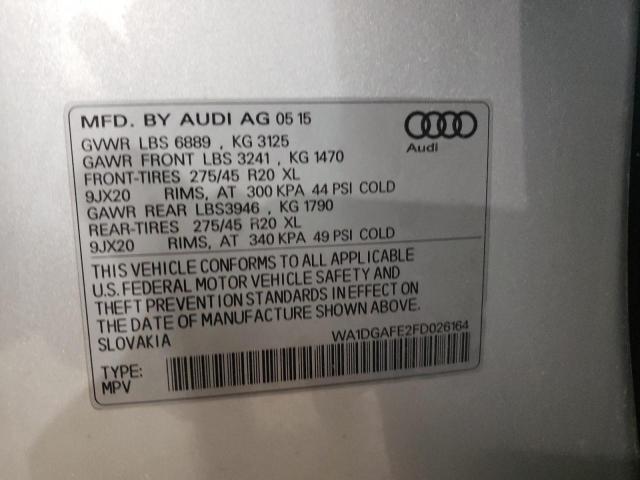 Photo 9 VIN: WA1DGAFE2FD026164 - AUDI Q7 PRESTIG 