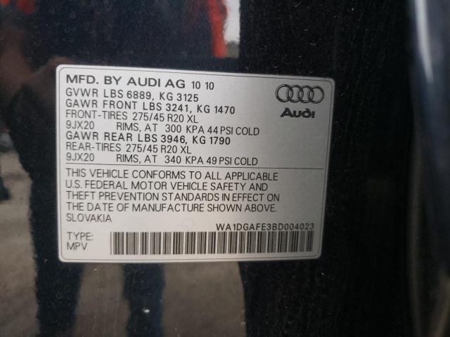 Photo 9 VIN: WA1DGAFE3BD004023 - AUDI Q7 PRESTIG 